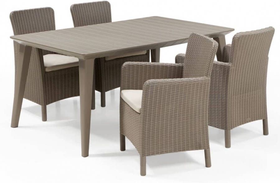 Allibert Tuinset Chris cappuccino 5 delig