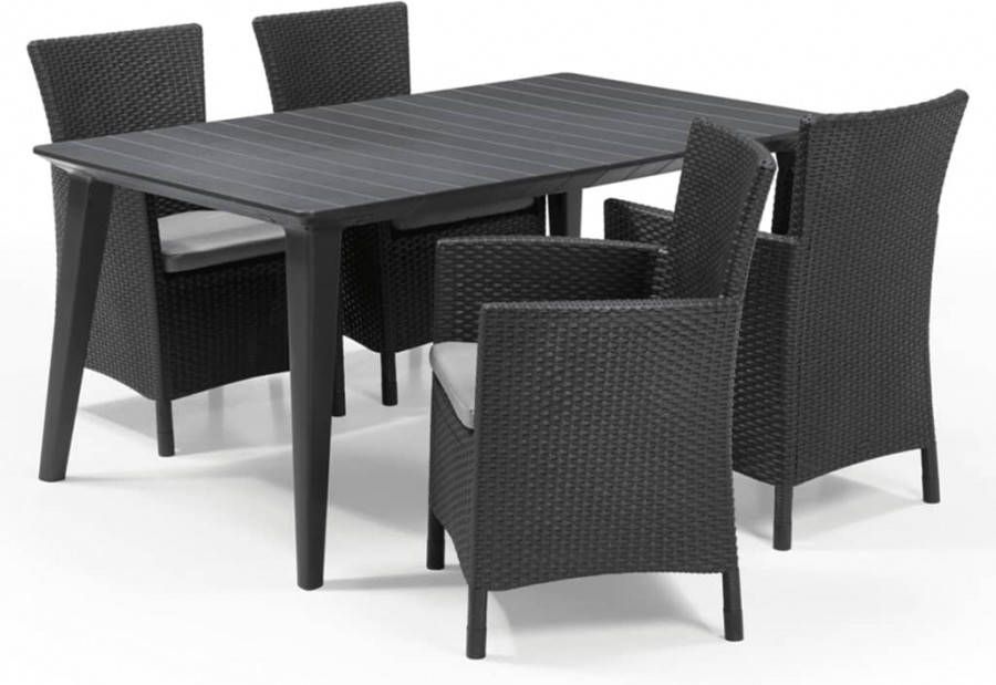 Allibert Tuinset Sunny grafiet 5 delig