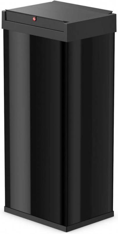 Hailo Vuilnisemmer Big Box Swing XL 52 liter, plaatstaal of edelstaal, prullenbak met zelfsluitende swingdeksel