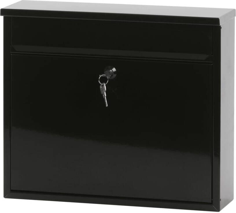 V-Part V part Granadan Wandbrievenbus 11 X 36 X 31, 5 Cm Staal Zwart