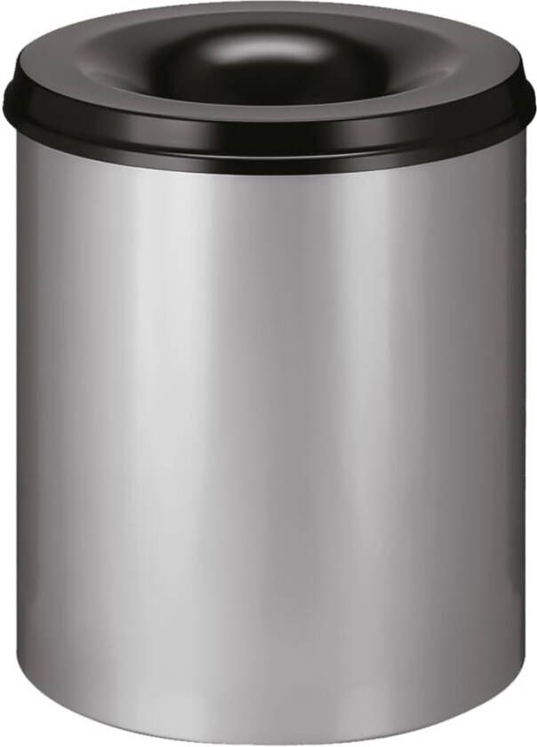 V-Part V Part Prullenbak zelfdovend 80 L zilverkleurig en zwart