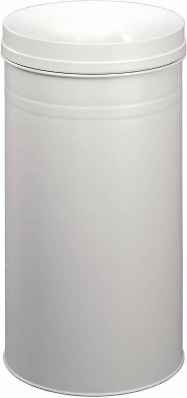 Durable afvalbak Safe+, 60 liter, metaal, lichtgrijs