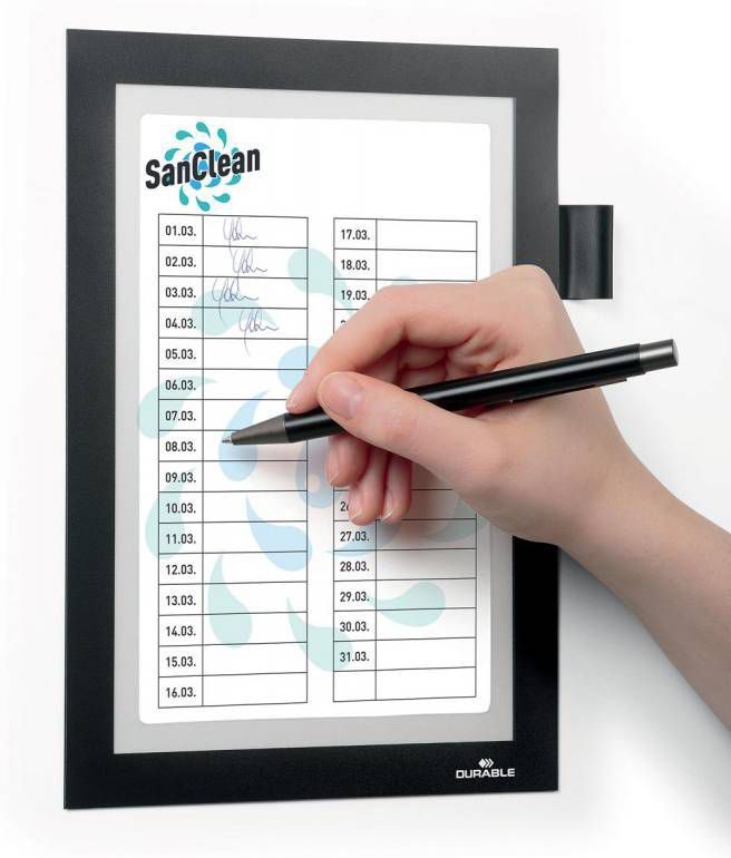 Durable duraframe zelfklevend kader Note A5, zwart