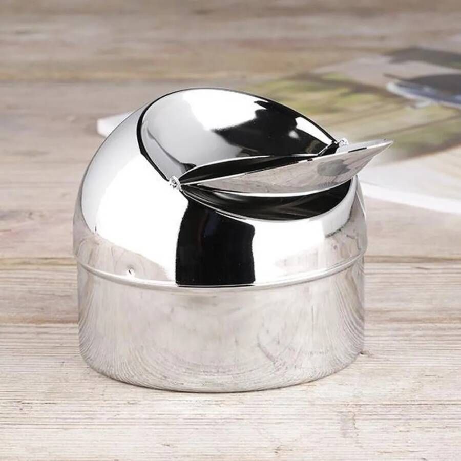 Haushalt 16049 Klap Asbak Metaal 9 Cm