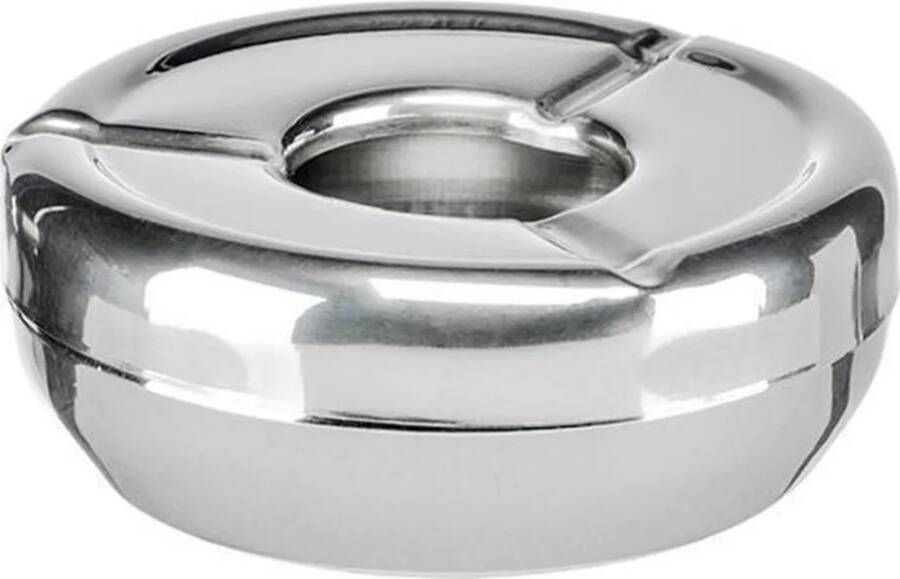 Huismerk Premium RVS Asbak 12 x 12 cm