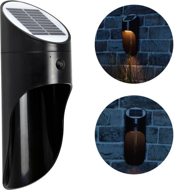 O'DADDY O&apos, daddy Cursa Solar Tuinverlichting Wandlamp Met 90 Lumen En Sensor