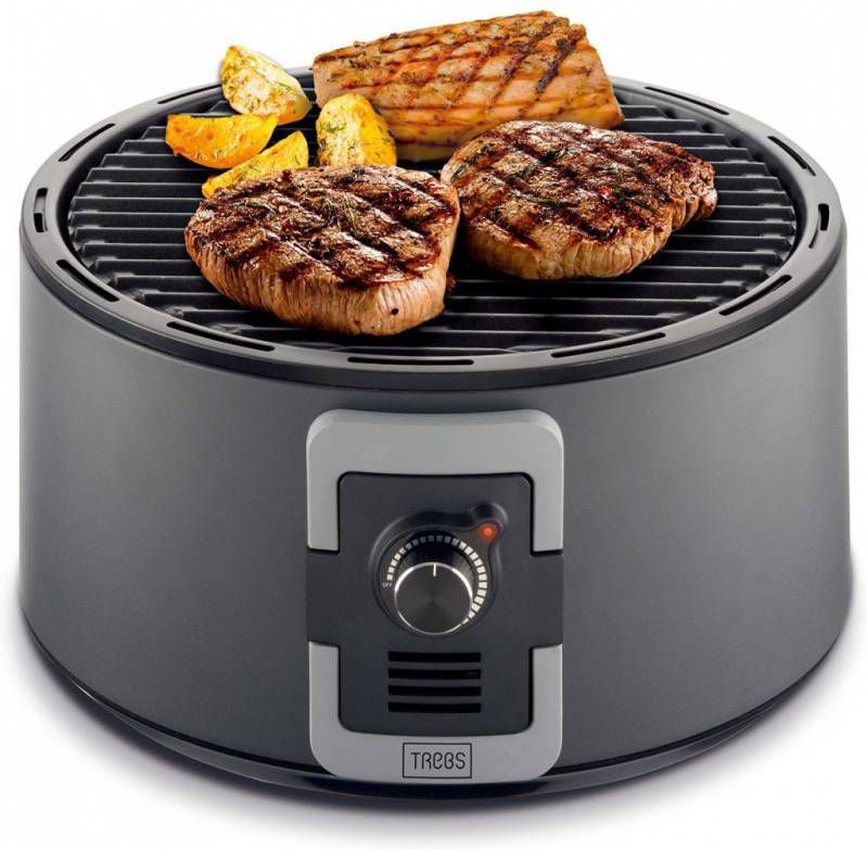 Trebs Draagbare houtskool barbecue 35 cm zwart 99335