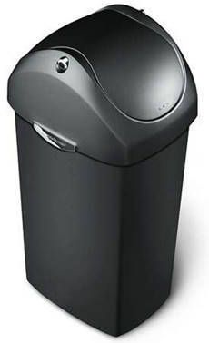 SimpleHuman Afvalemmer Kunststof Swing Lid plastic 60 liter