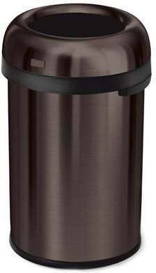 Simplehuman Afvalemmer Bullet Open Top Can 115 Liter Brons