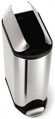 Simplehuman Afvalemmer Butterfly 45 liter(zilver )