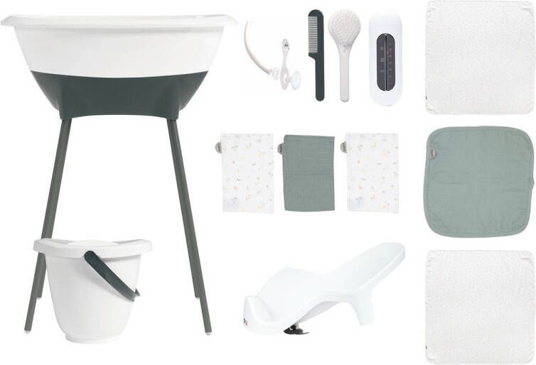 Luma ®, Baby care Badset met mousseline doeken in Sneeuw White