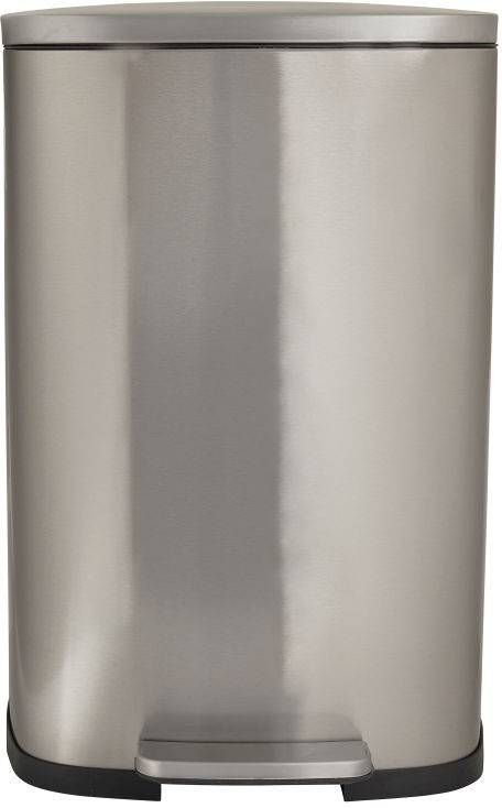 Xenos Pedaalemmer zilver 50 liter